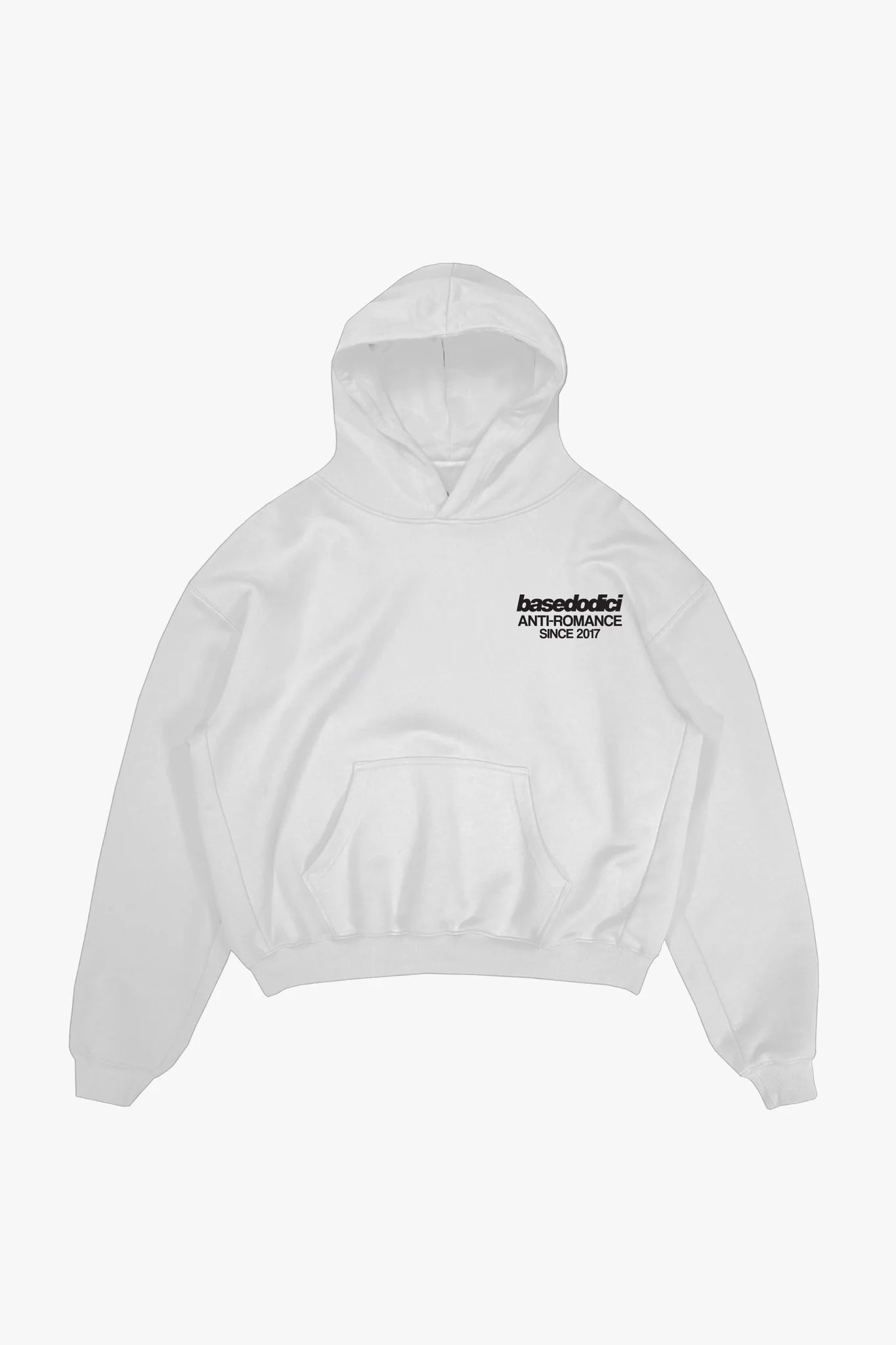 Hoodie "KILLED ROMANCE" White/Black