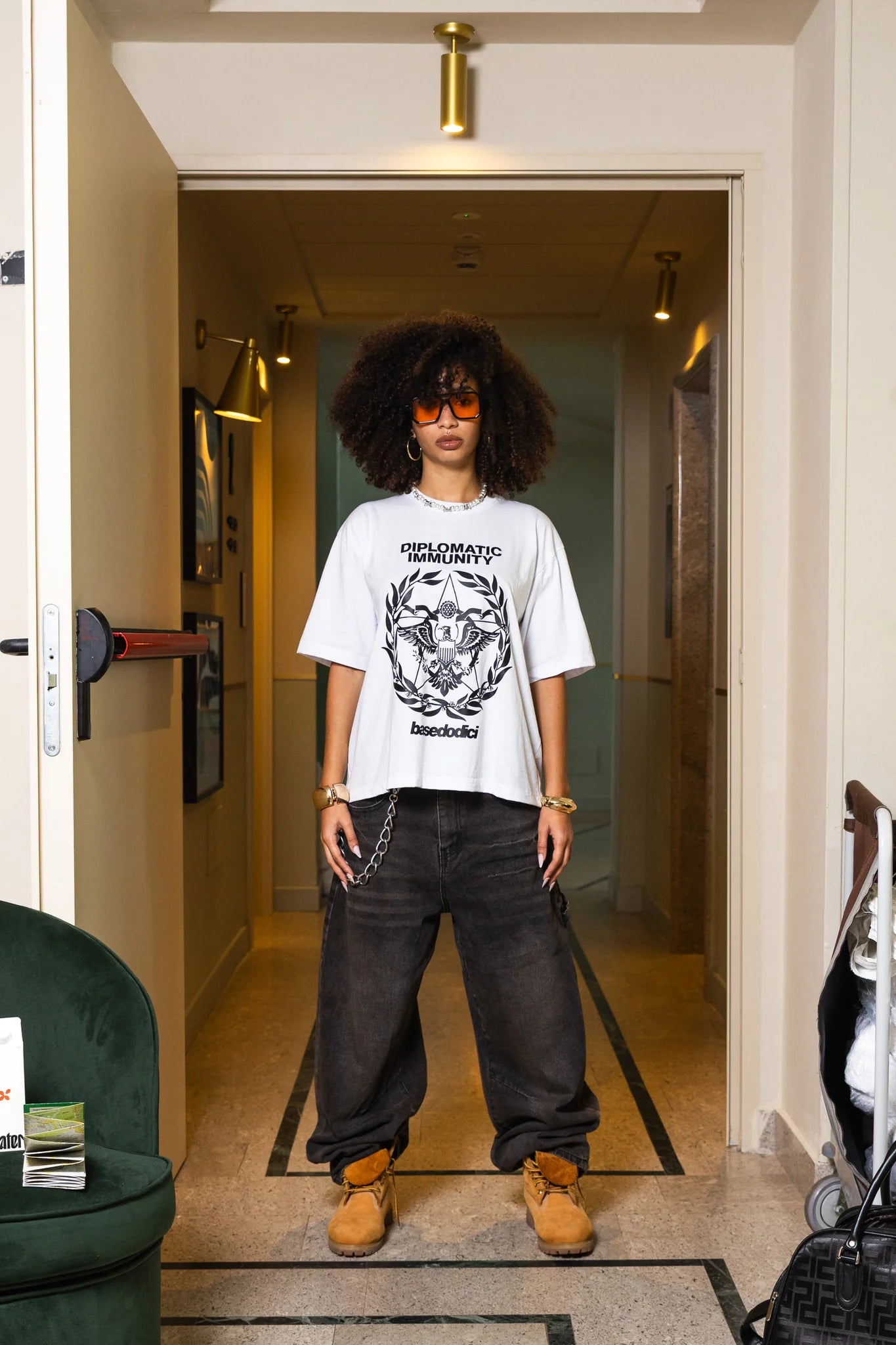 T-Shirt "WORLD TOUR" Diplomatic Immunity White