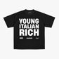T-Shirt "WORLD TOUR" Italian Rich Black