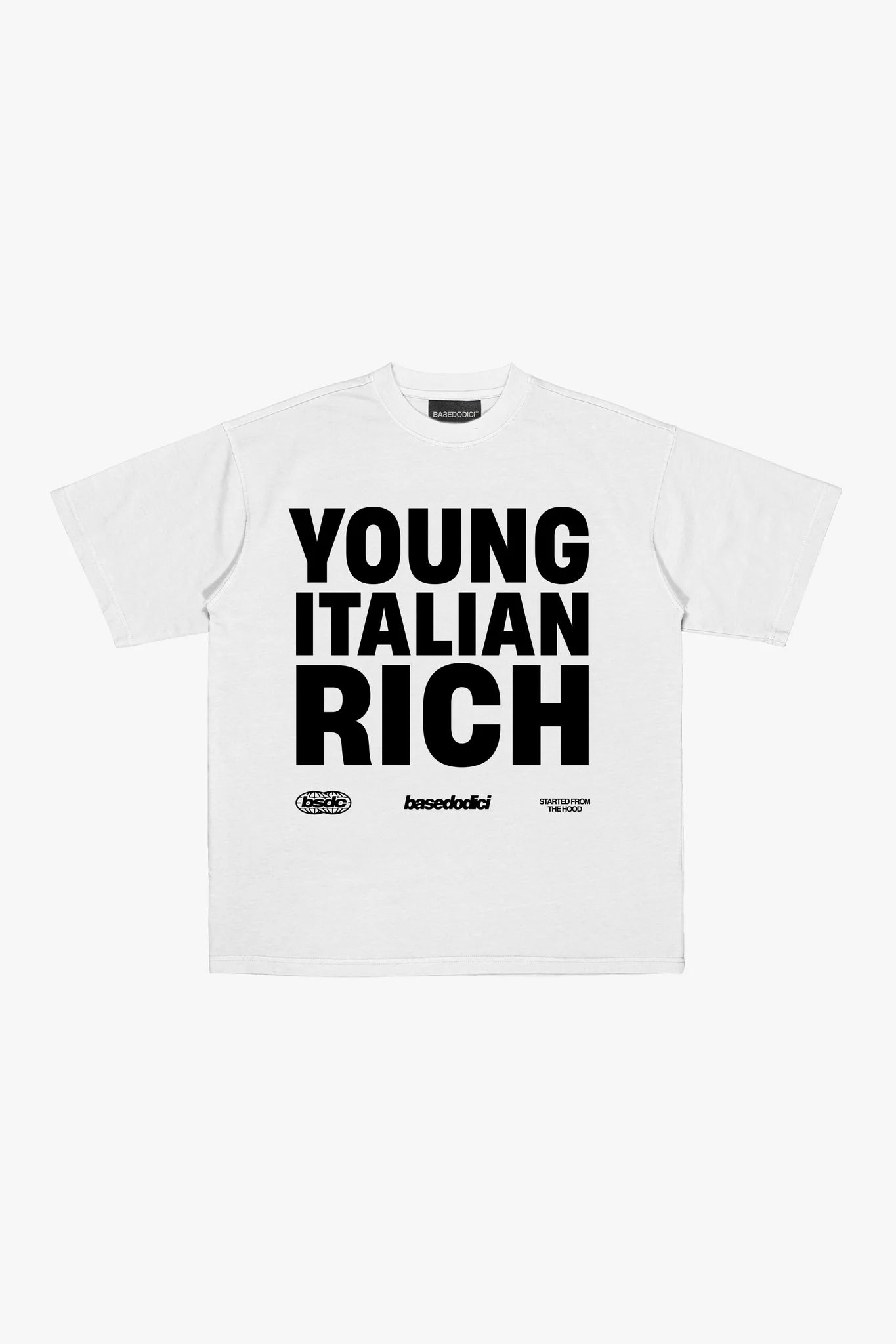 T-Shirt "WORLD TOUR" Italian Rich White