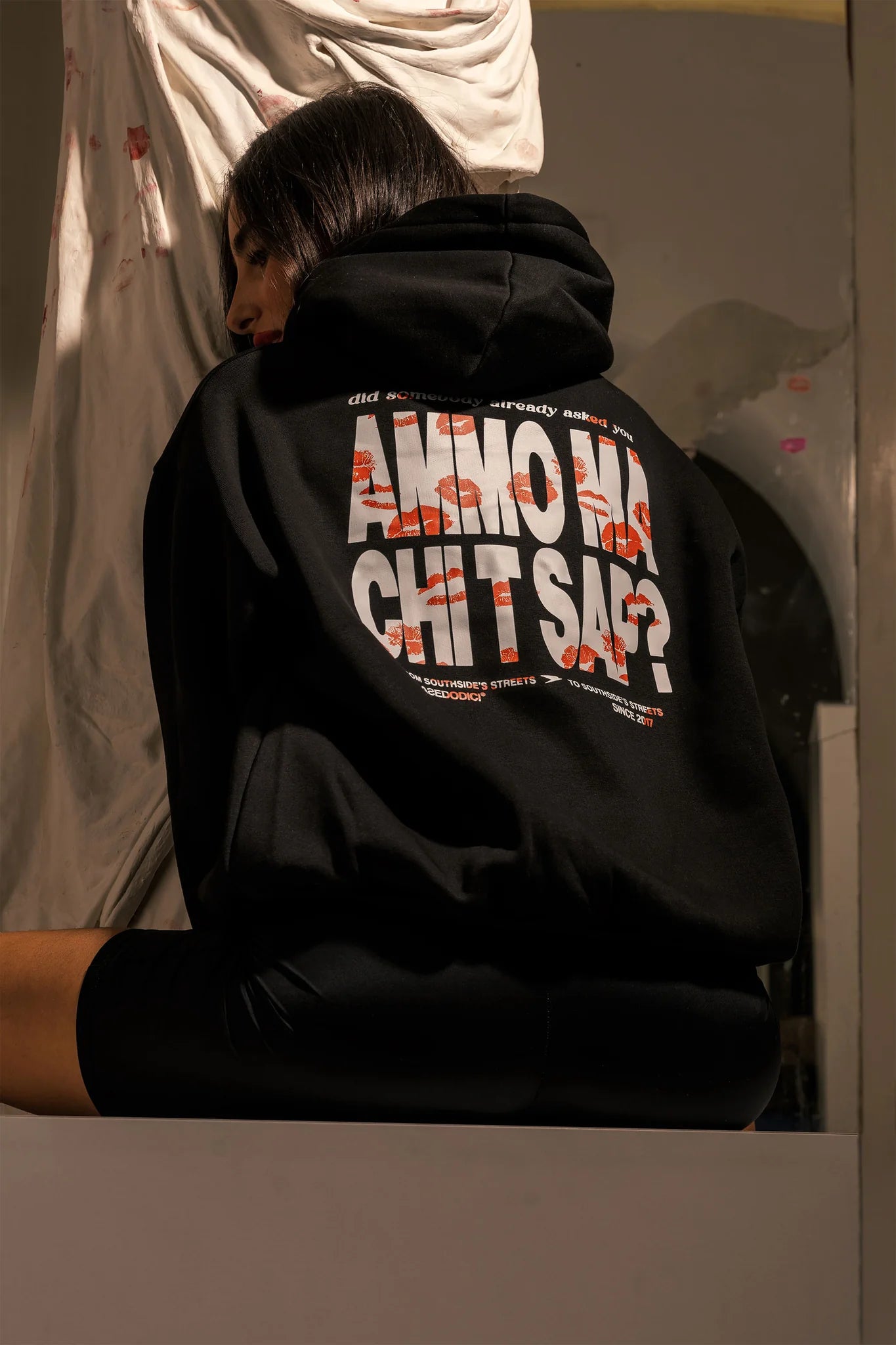 Hoodie "AMMO" CHI'T'SAP Black/Kiss