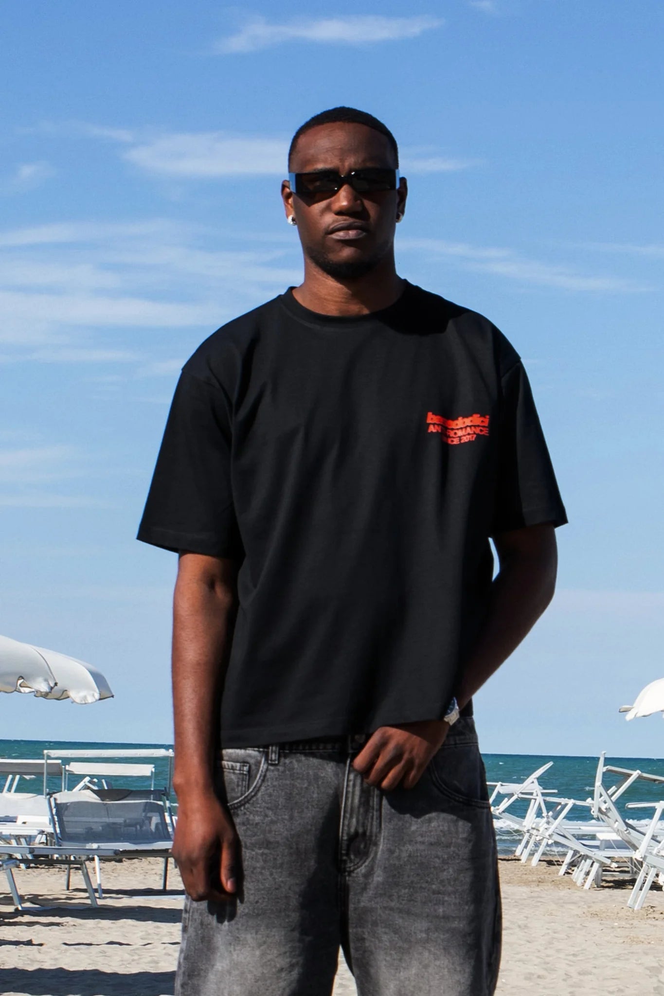 T-Shirt "KILLED ROMANCE" Black/Red