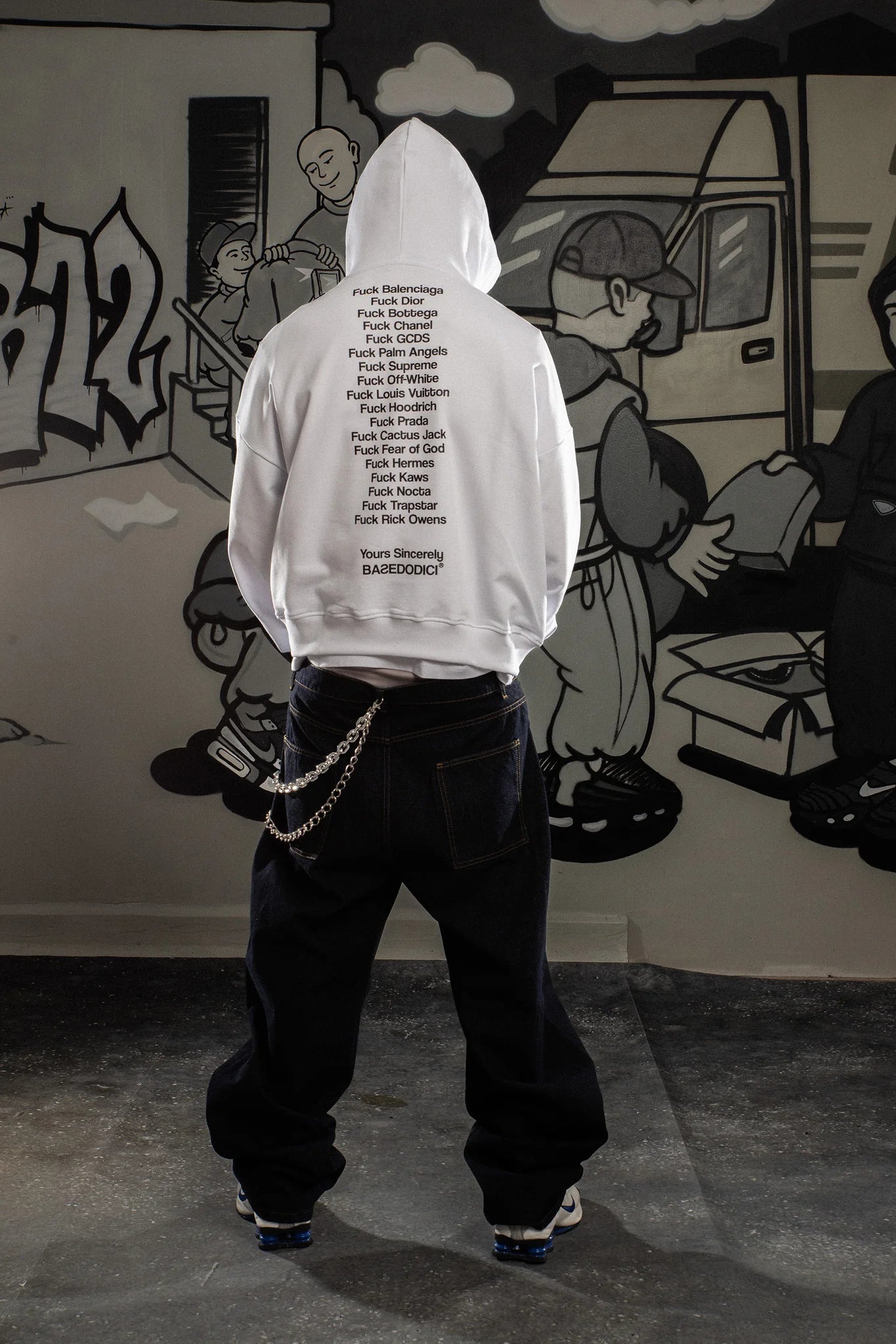 Hoodie "COMFY" FCK White